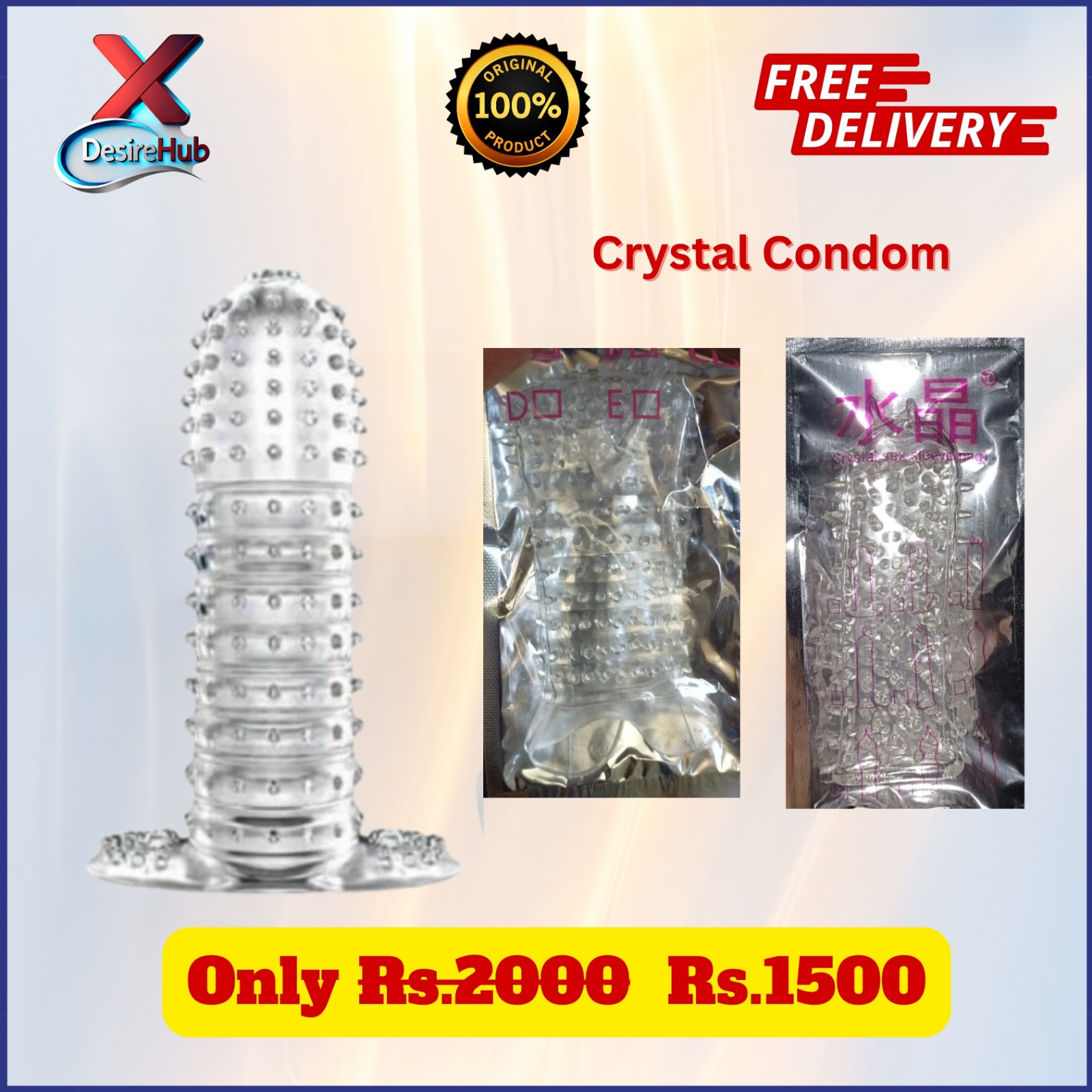 Crystal Reusable Condom
